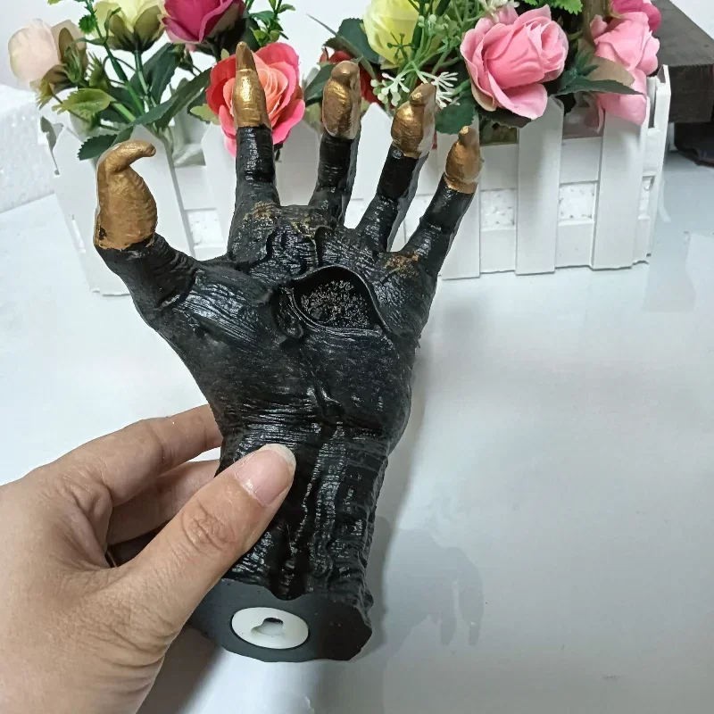 هالوين الحلي الساحرة اليد الإبداعية الراتنج نموذج شماعات شماعات جدار قلادة الفن النحت ديكور المنزل مفاجأة هدية