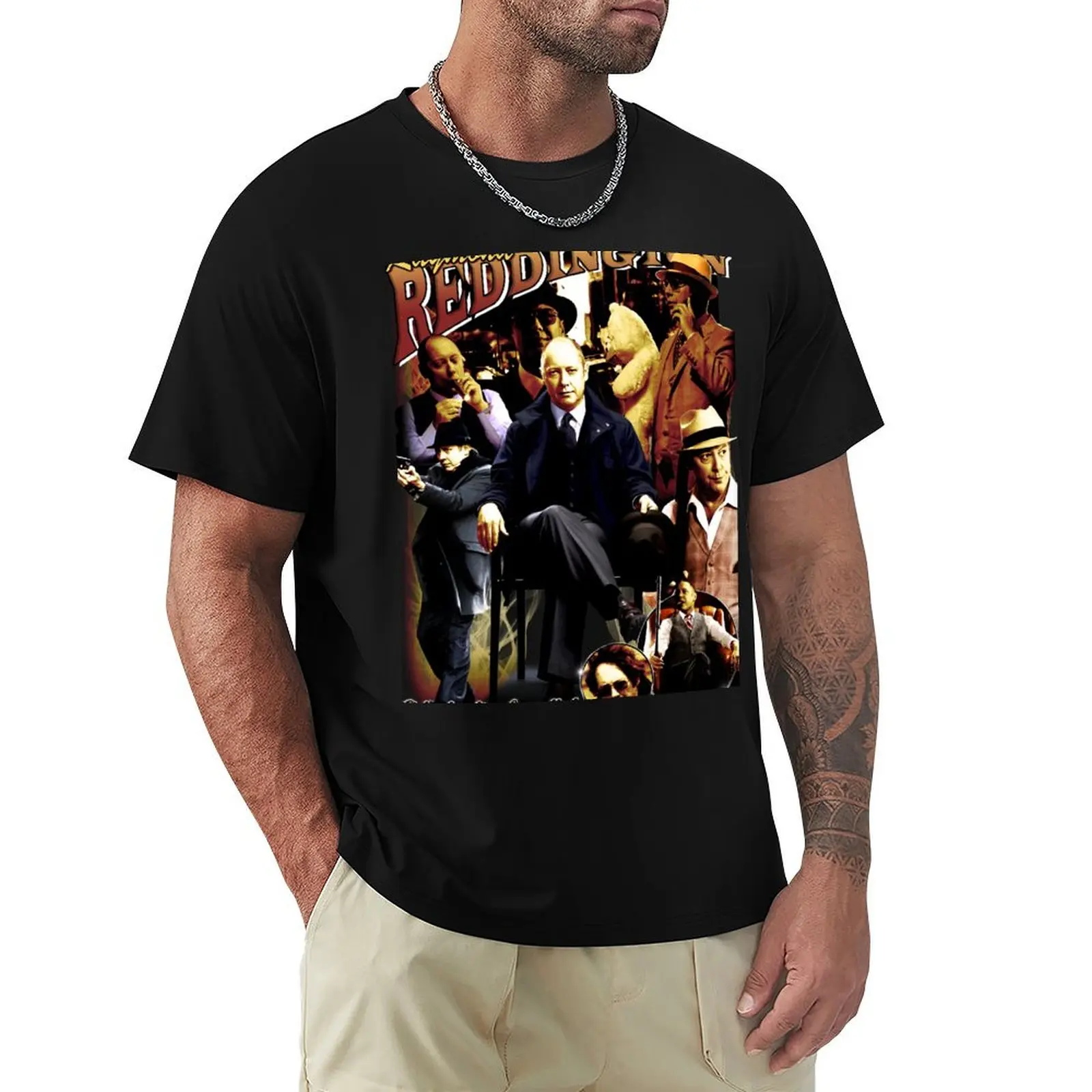 

Raymond reddington bootleg vintage T-Shirt Big Size Short Sleeve Casual Top