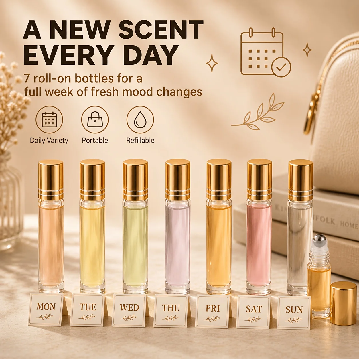 7/14pcs Glass Roll on Bottle 1 - Juice Bottle Dropper 리뷰 및 가격