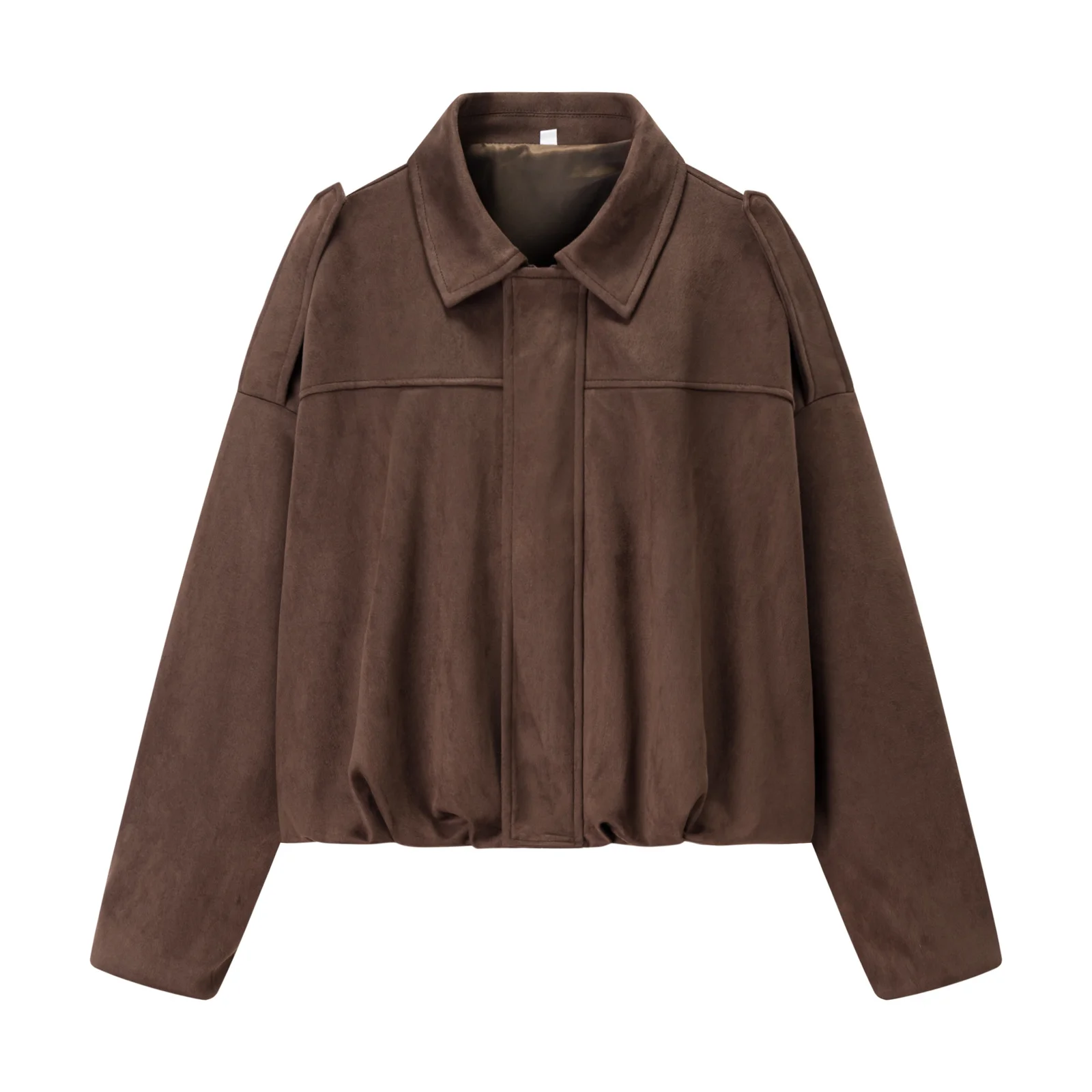 Sli Retro Dimagrante Faion Pilot Jaet Cerniera Casual Batswing Sves Capispalla da donna in poliestere caldo taglio dritto