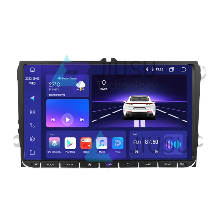 

9'' VW Universal With Real Buttons Car Radio GPS Navigation System Multimedia Player