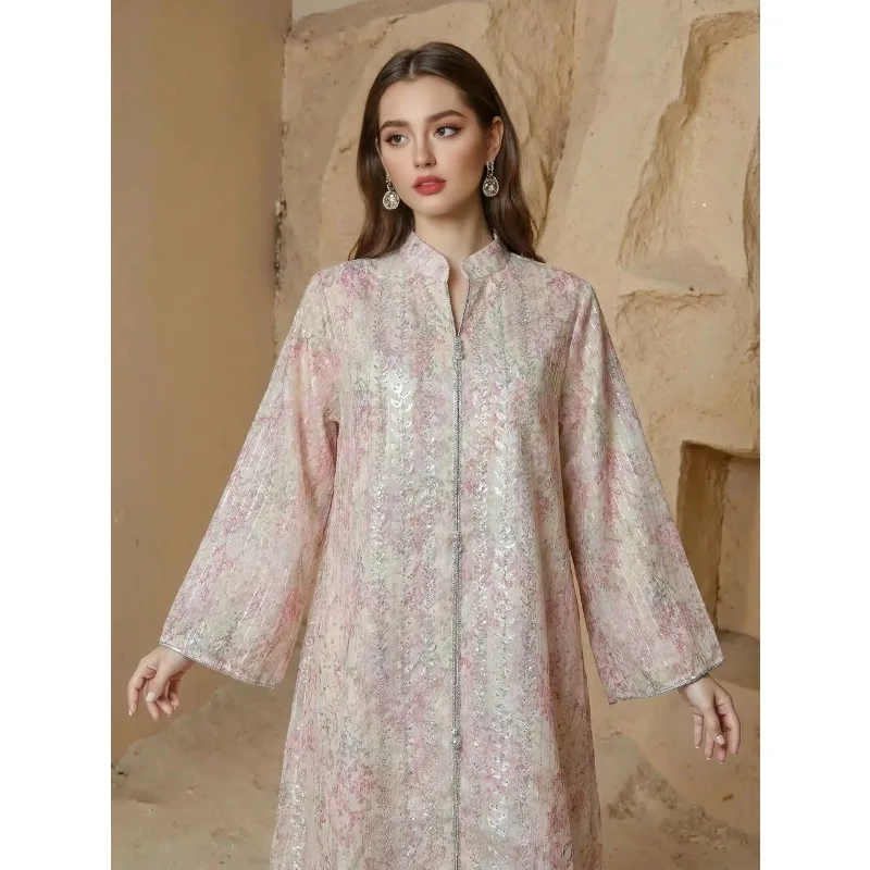 Eid Abaya Dress Women Muslim Print Elegant Ramadan Moroccan Kaftan Jalabiya Party Long Robe Dubai Vestidos Saudi Dresses Abayas