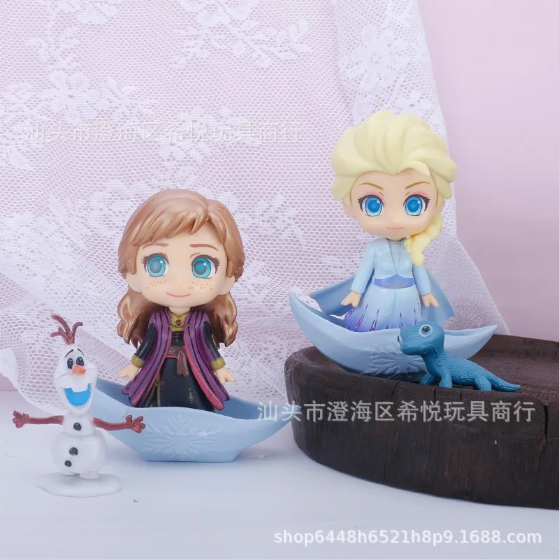 

Q-версия большая голова Эльза Анна фигурки выпечка украшения торта мультфильм интерьер автомобиля настольный миниатюрный орнамент аксессуары