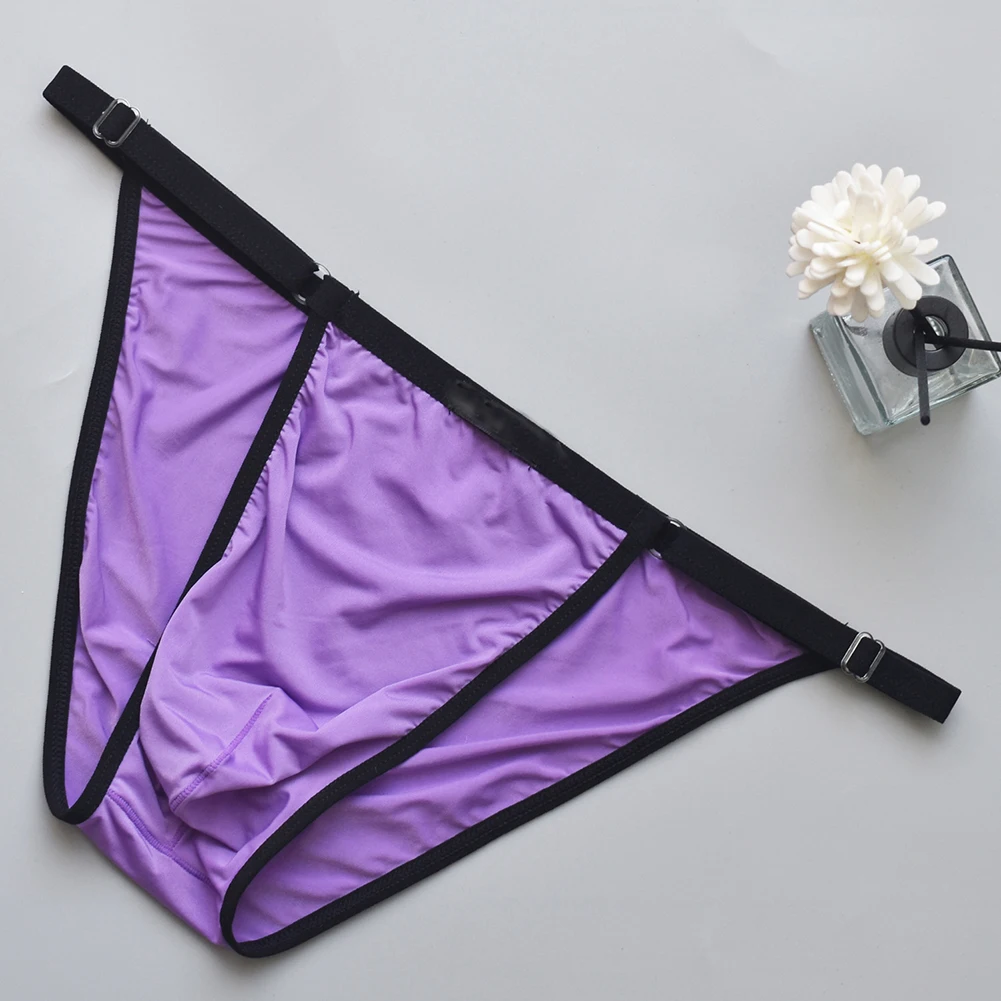 

Sexy Underwear Mens Gay Sissy Pouch Panties Solid Lingerie Transparent Trunks Briefs Man Low Waist Underpants Erotic Knickers