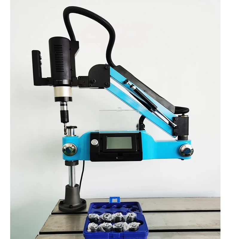 Multi-function Vertical M3-M12 Electric Automatic Flexible Arm Tapping Machine High Precision Button Drilling Thread Machine
