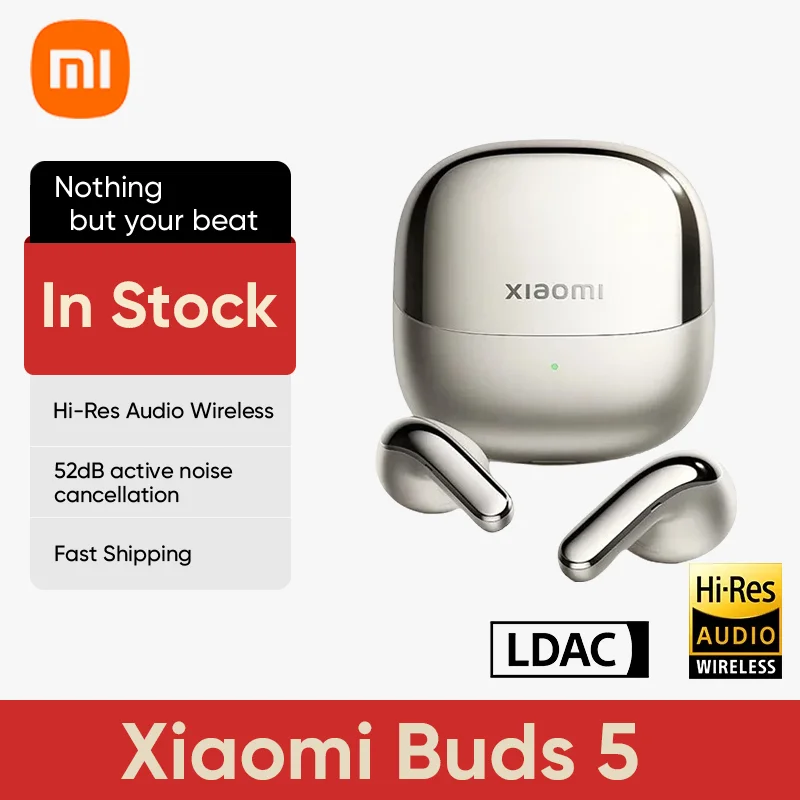 

Chinese version Xiaomi Buds 5 TWS Earphone Bluetooth 5.4 AI Active Noise Cancelling Recording Voice to Text Conversion IP54