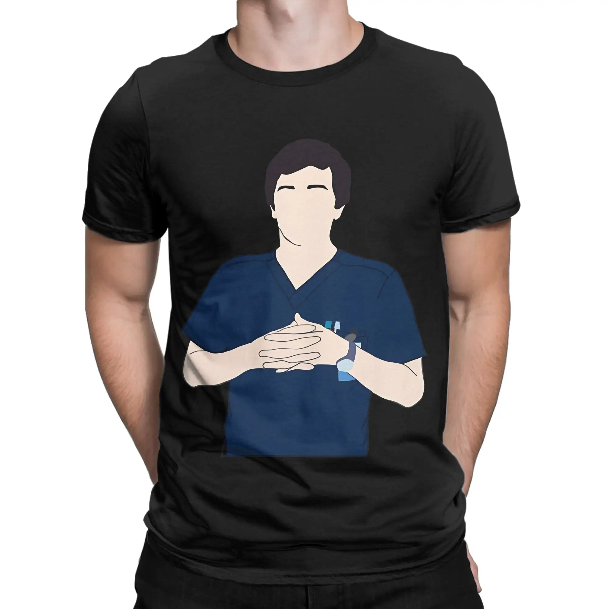 Camiseta de algodón 100% divertida y linda de The Good Doctor para ayudar a las personas, camisetas The Good Doctor para hombres