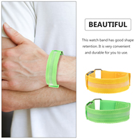 2 Pcs Sports Reflective Band Fluorescent Armband LED Light Fluorescence Runners Accessories Men Safety