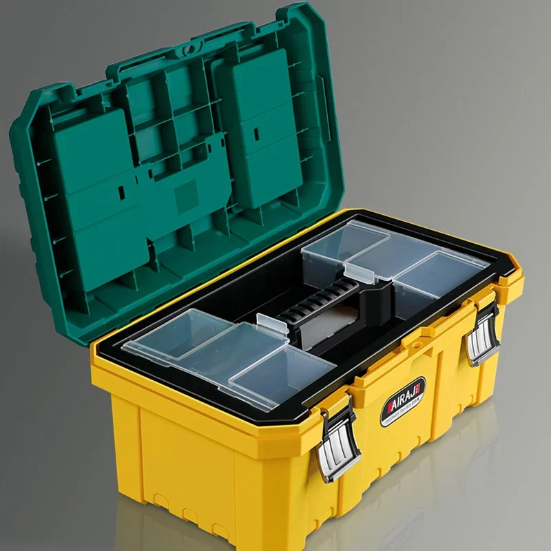 NEW Portable Empty Tool Box Hard Plastic Protective Case Shockproof Waterproof Safety Storage Professional Electrician Tool Box