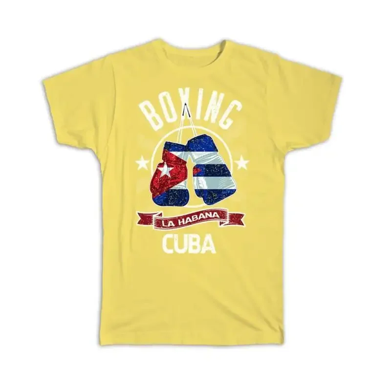 For Boxer Boxing Cuba Cuban Flag Athlete Sport Sports La Habana T shirt