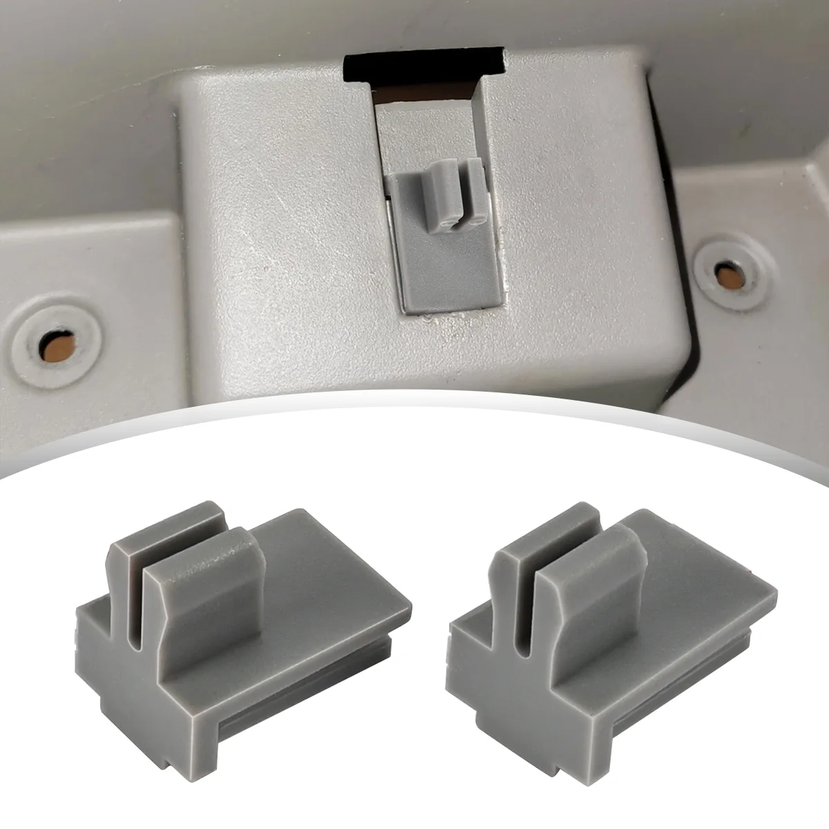88934982 Console Cup Holder Latch Clip Gray Black For Avalanche 1500 2500 C1500 Silverado Suburban Tahoe Sierra Yukon 2002-2006