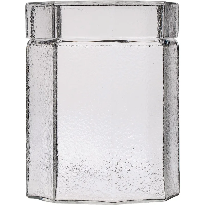 

Japanese hammer glass tea can, small sealed tank, household storage tank