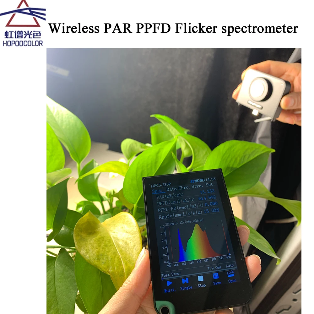 Portable Spectrometer Wireless HPCS330P 350nm-800nm HOPOOCOLOR