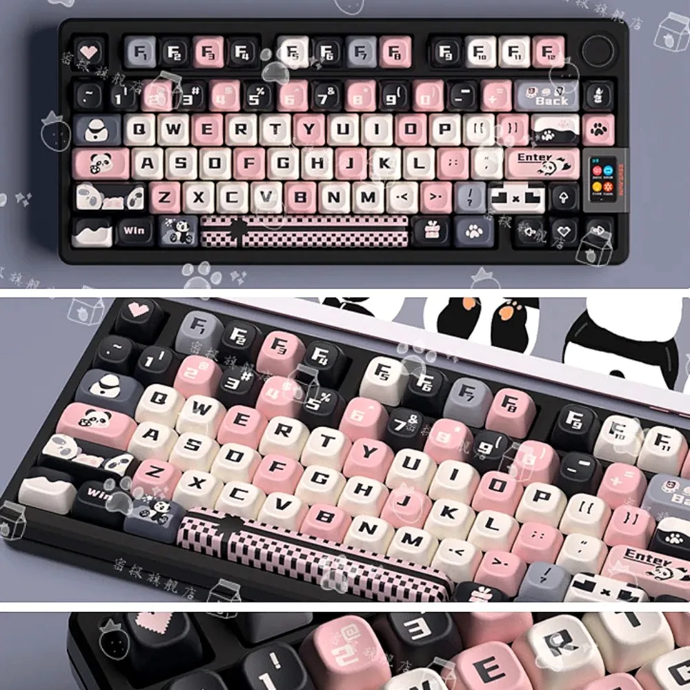 Secret agent's original panda keycaps, MT height-like, MDA, full-five-sided sublimation process, pbt material, customized