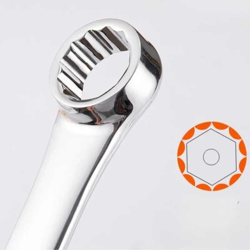 Chromium-vanadium Steel Box Wrench Double Heads Professional Automobile Maintenance Wrench Wear-resistant Portable Hand Tools