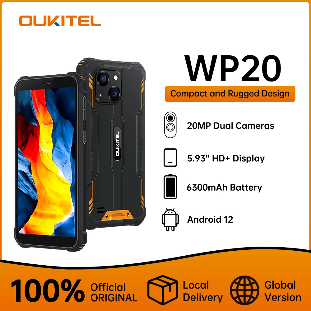 Oukitel WP20 Rugged Smartphone 20M Camera 5.93\