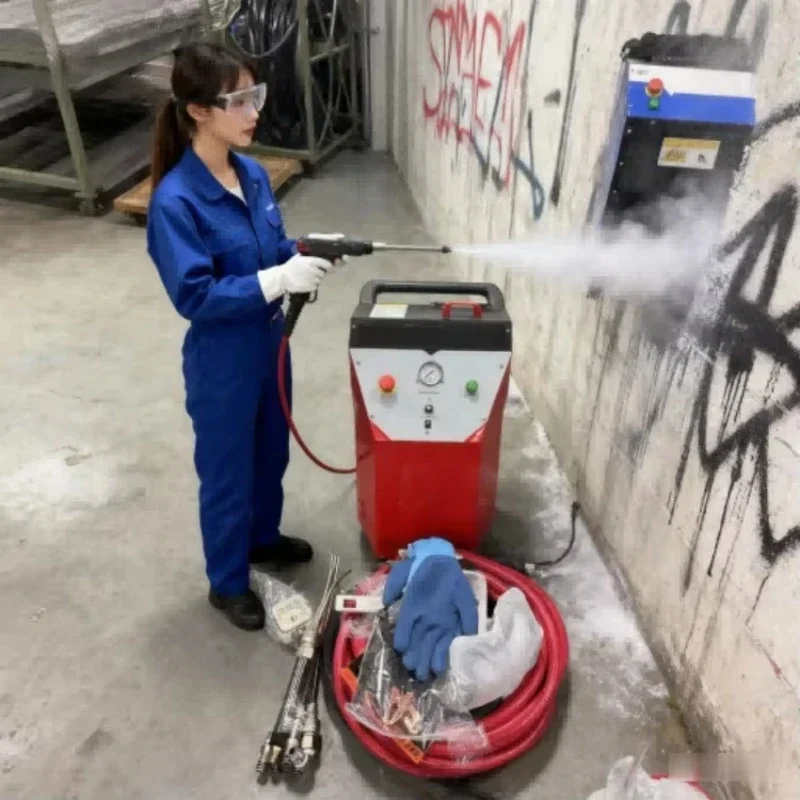 Widely 110v 220v Car Engine Carbon Cleaner Blaster Tool Co2 Dry Ice Blasting Cleaning Machine Portable for All Cars