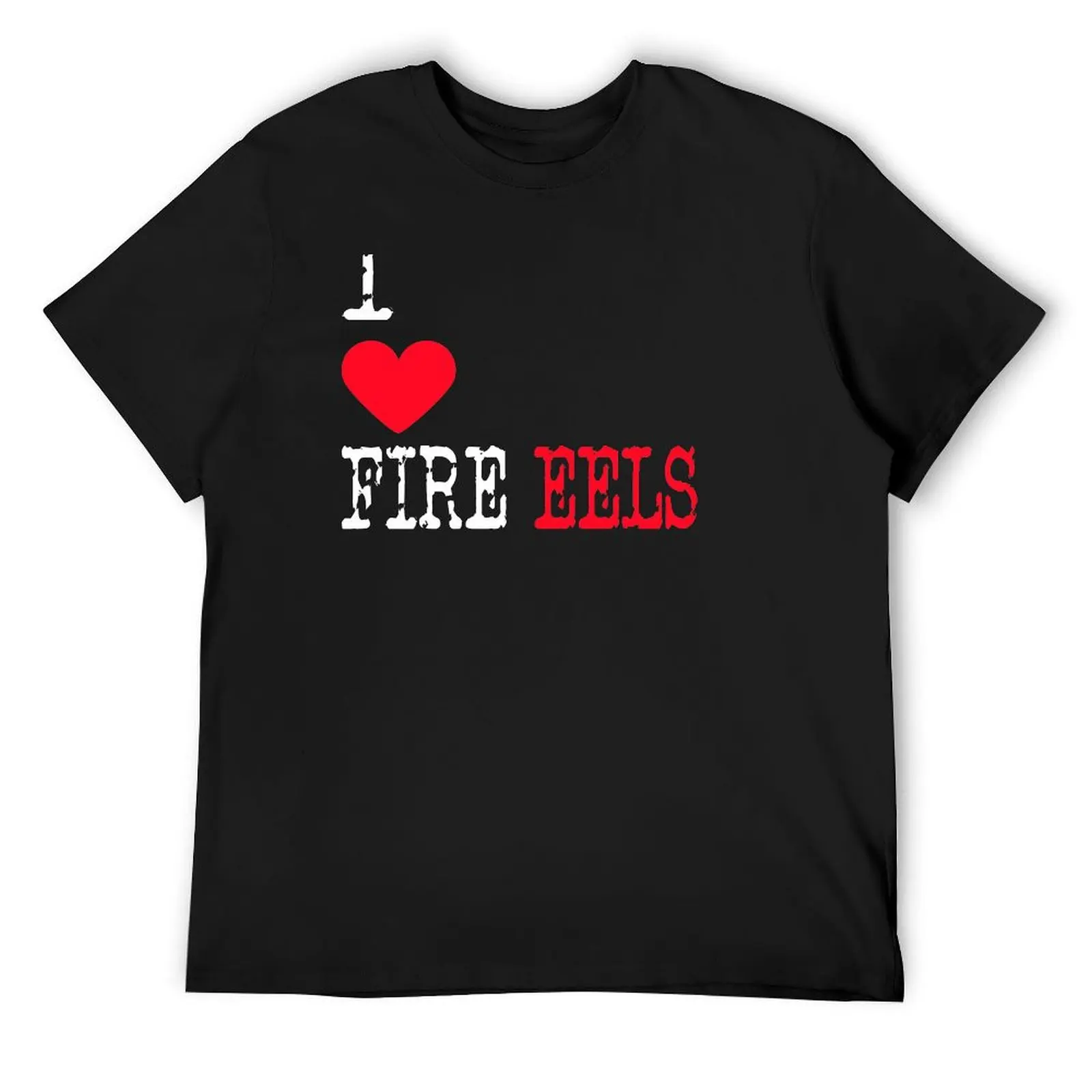 I Heart Fire Eels Love Fire Eels - Mastacembelus erythrotaenia T-Shirt street wear tees heavyweights men clothings