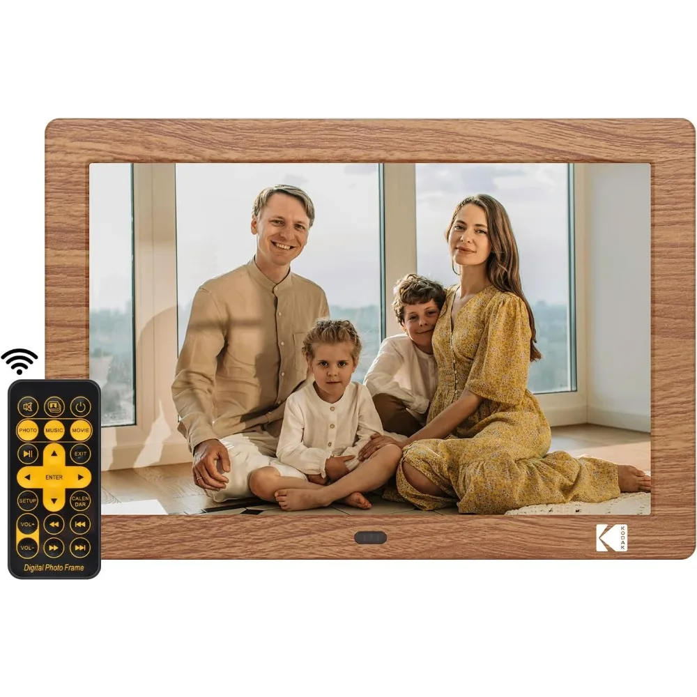 8 Inch Digital Picture Frame with Remote Control 1280x800 IPS Screen Auto Rotate Auto On Off No WiFi