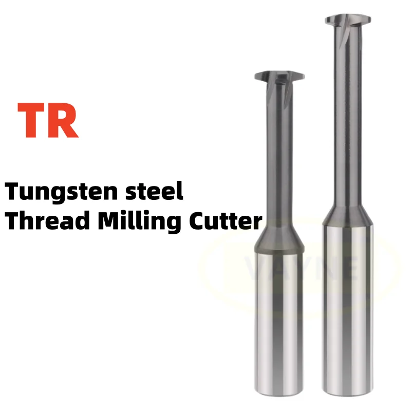 

1 шт. 30 ° Трапециевидная фреза Резьбовая фреза с одним зубом TR7 8 9 10 12 14 16 18 20 22-TR42 Твердосплавные концевые фрезы с резьбой