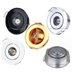 Alumínio Dimmable LED Mini Downlights, Embedded Sky Lights, Iluminação Comercial para Casa, Seiko, 1W, 3W, AC85-265V, Novo