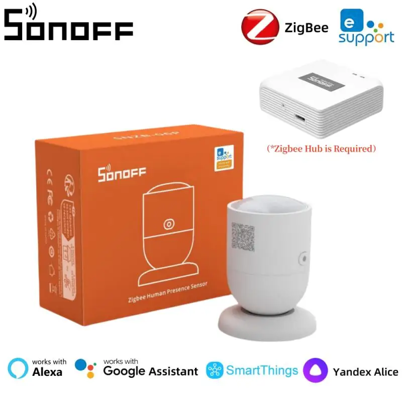 

SONOFF SNZB-06P Zigbee Human Presence Sensor Zigbee Hub Required Smart Home Automation VIa Alexa Google SmartThings Alice IFTTT