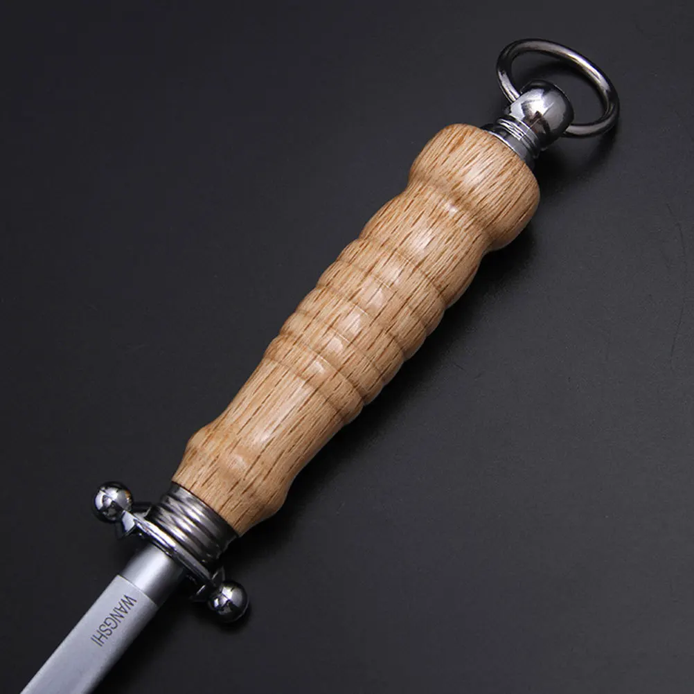 

Stainless Steel Sharpening Rod Kitchen Honing Tool Home Chefs Knife Sharpener Honing Steel Sharpening Stick Kitchen Bar