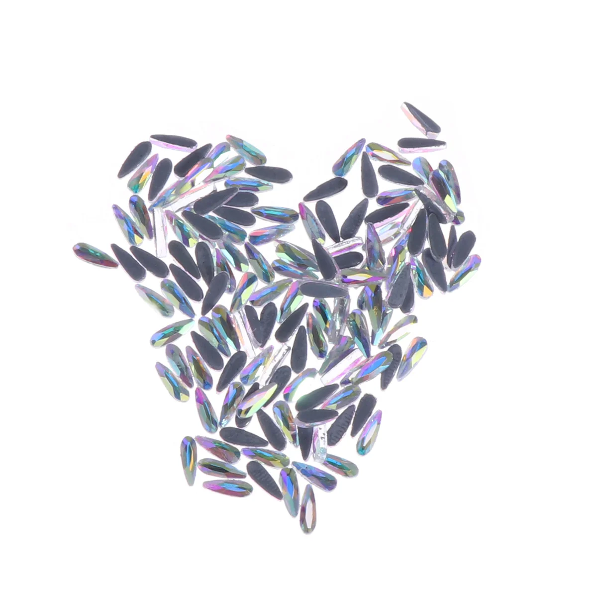 

144Pcs Nail Art Rhinestones DIY Home Salon Use Nail Decoration Natural False Nails Manicure Accessories