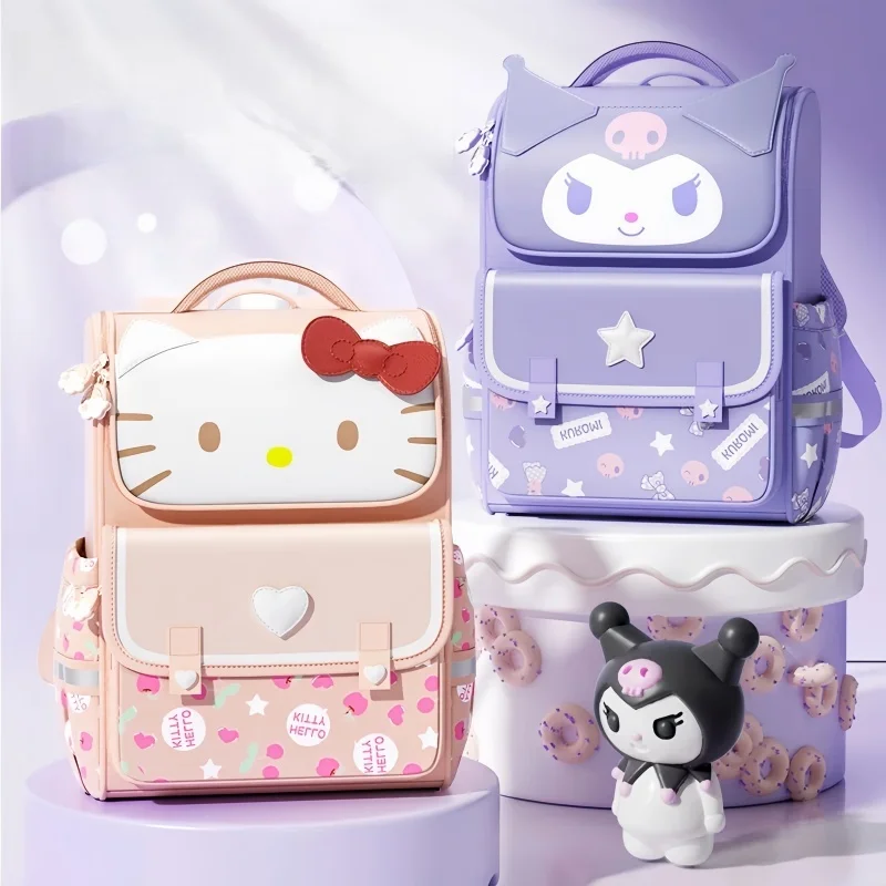 

Sanrio Kuromi My Melody Hello Kitty School Backpack Large Capacity Spine Protection Light Weight Waterproof School Or Travel