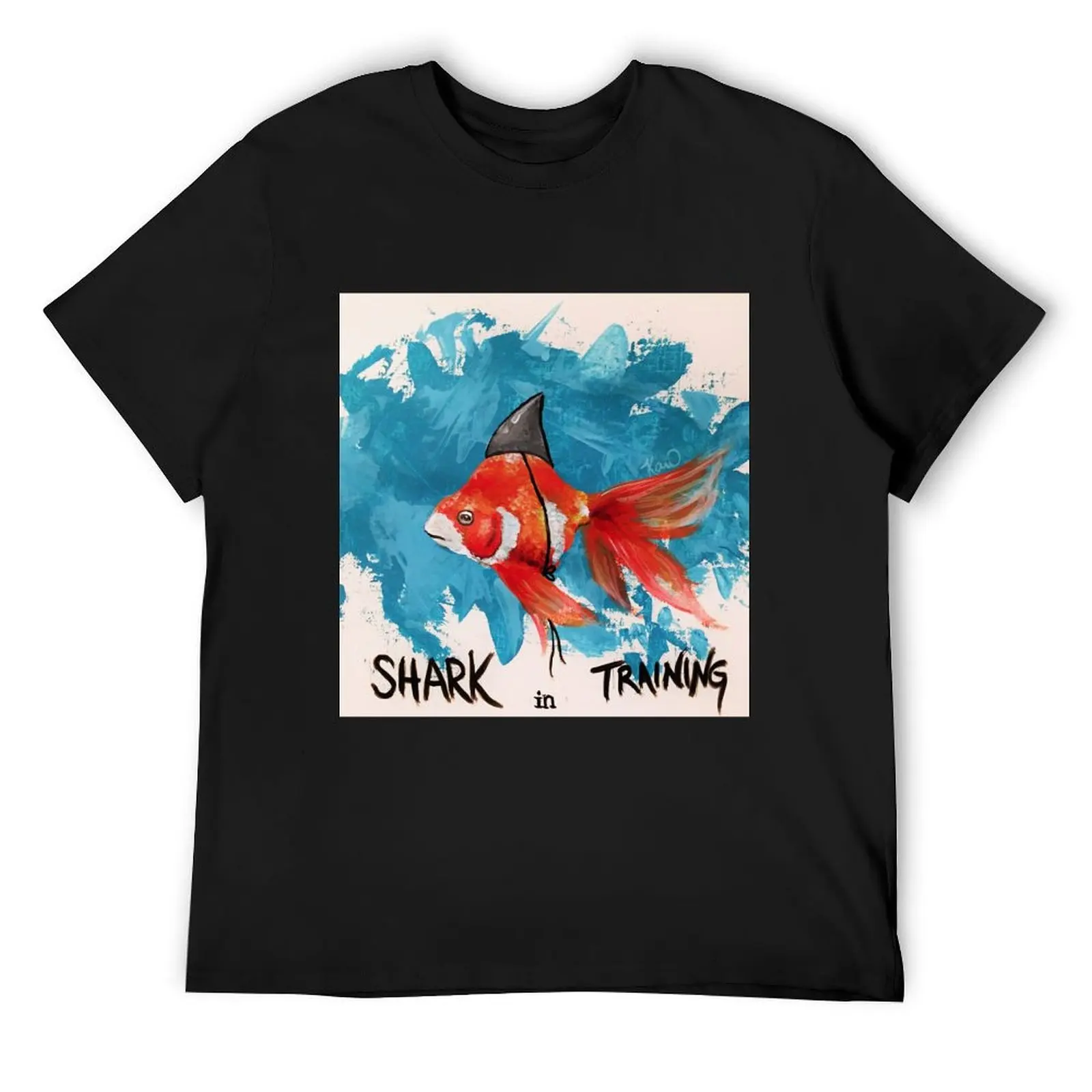 

Shark in Training T-Shirt sports fans anime figures anime stuff essential t shirt mens t shirt