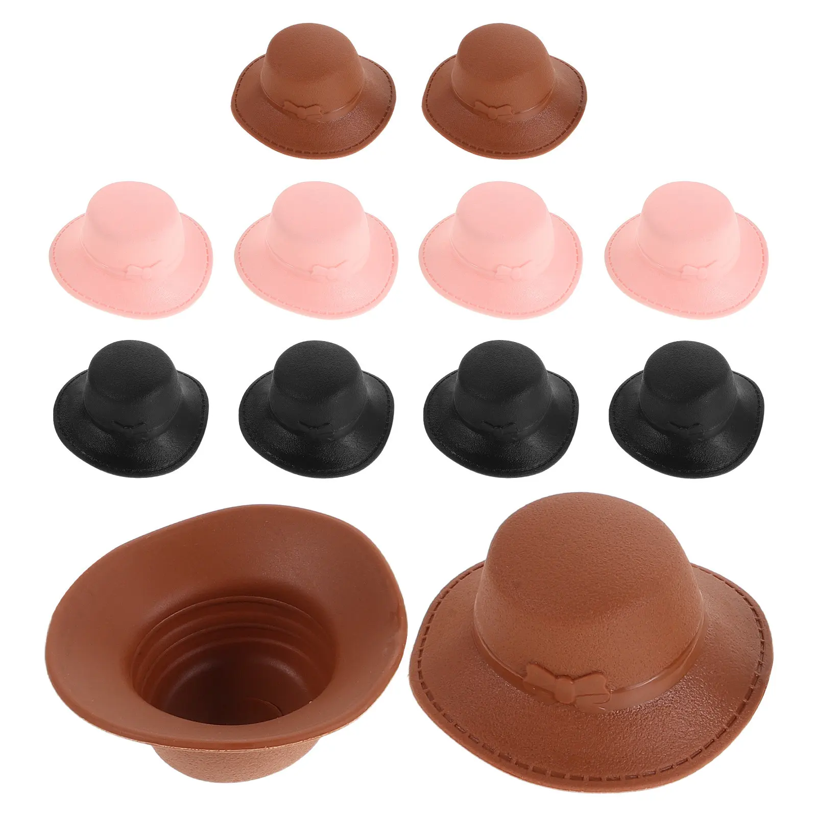 12 stuks mini prinsessenhoeden 11 inch kostuumaccessoires kleine hoge hoeden voor doe-het-zelf ambachten vakantiefleshoezen feestelijke decoraties