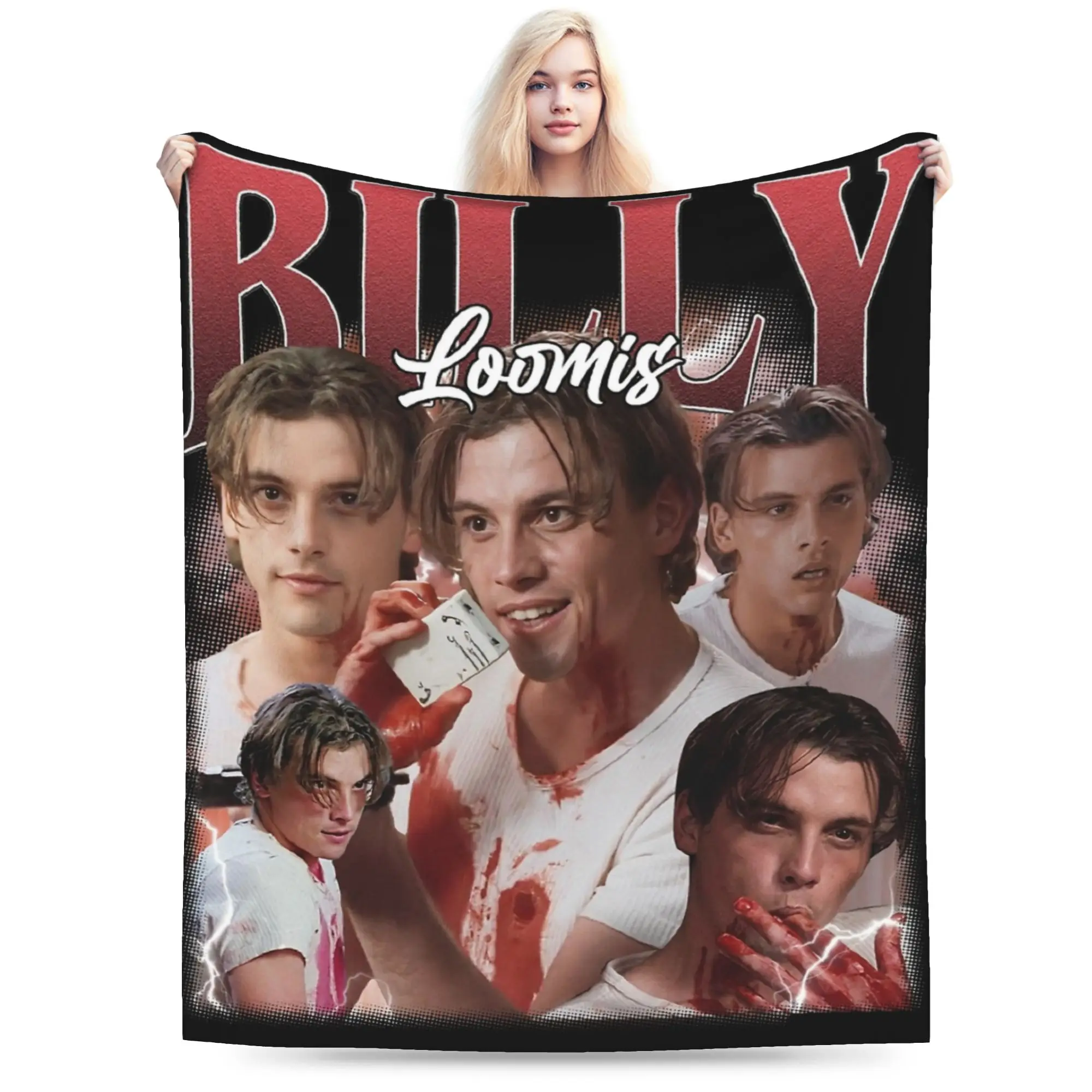 Billy Loomis Blanket Coral Fleece Plush Textile Decor  Breathable Ultra-Soft Throw Blanket for Bed Couch Bedding Throws