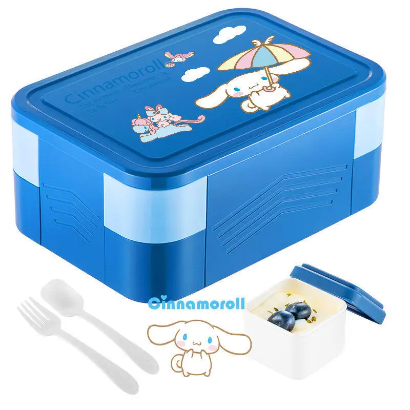 

Sanrio Cinnamoroll Hello Kitty Kuromi Lunch Box Fruit Box Outdoors Large Capacity Hit Product New Product Best Seller Adult
