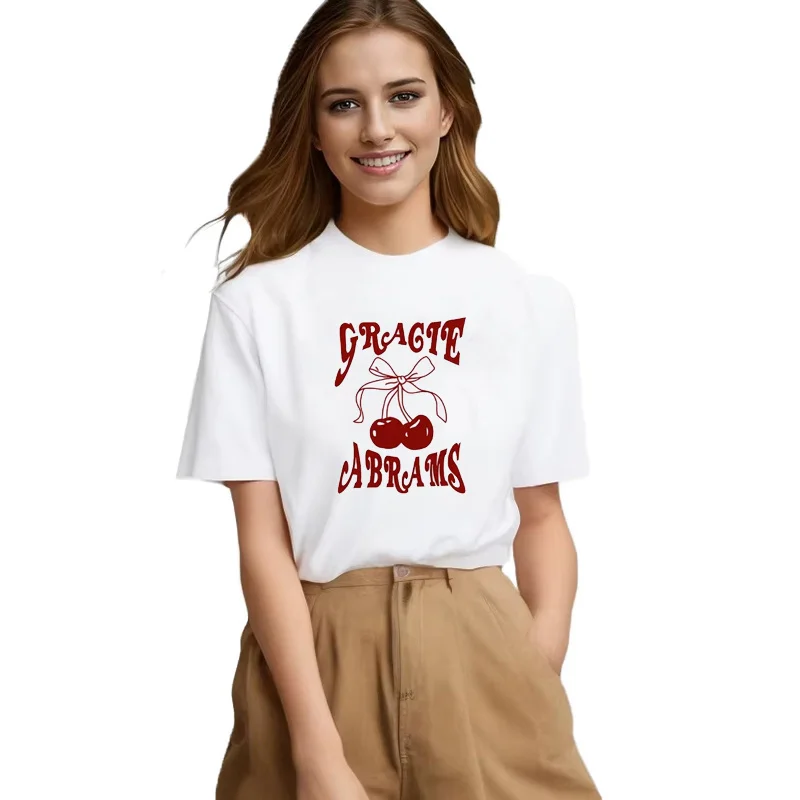 

Gracie Abrams T Shirt Female Psychedelic Harajuku Hip Hop Kawaii Pastel Tshirt Women Trendy Psychedelic Graphic T-Shirt Tops