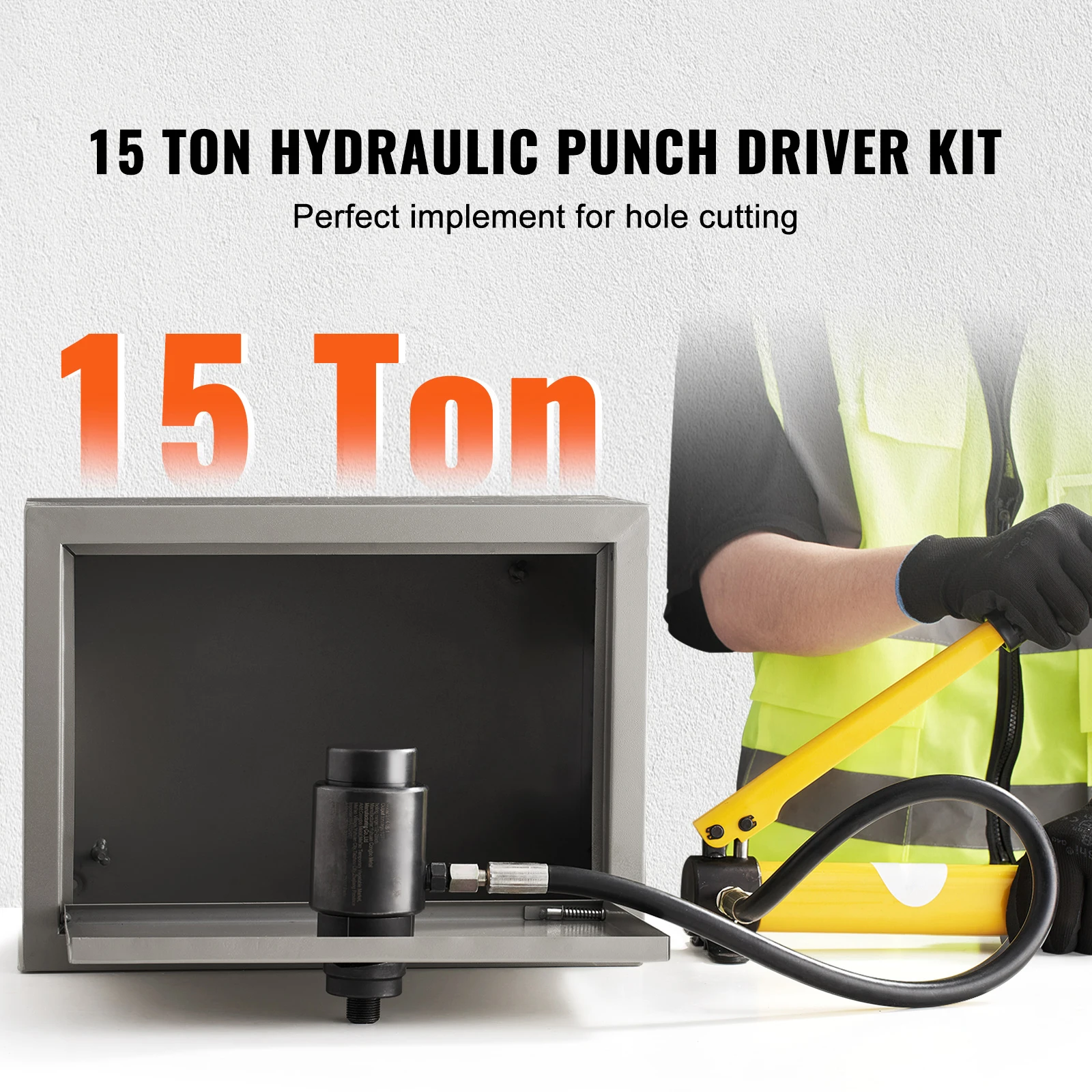 SucceBuy 15Ton Hydraulic Knockout Punch Driver Kit 1/2