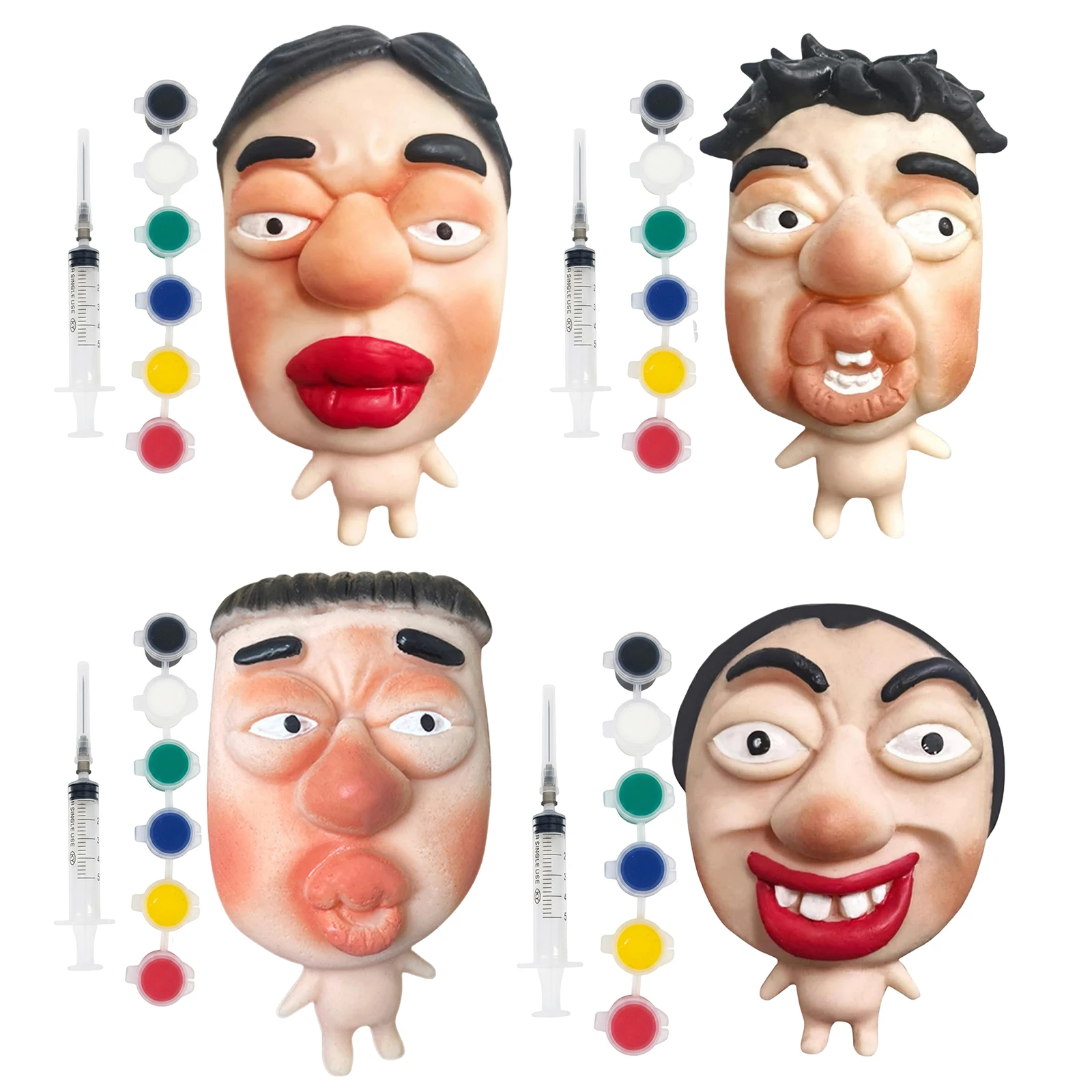 Sensory Zit Picking Squeeze Fidgets Toys with Pigment Pimple Popper Toy Set for Adults Birthday Novelty Funny Gag Gift
