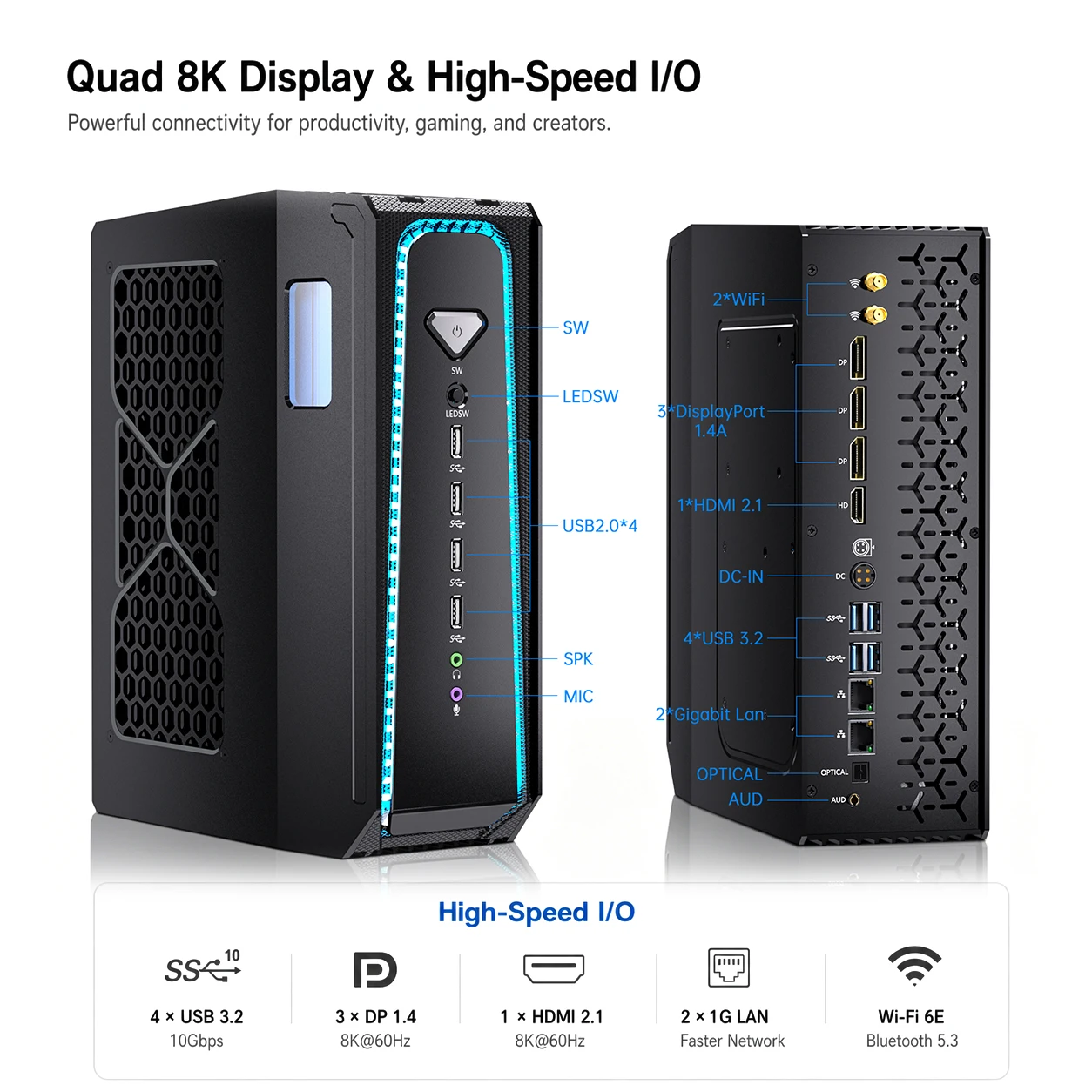 Msecore Liquid Cooling Mini PC - đánh giá và giá Pc Gaming Intel Core I5