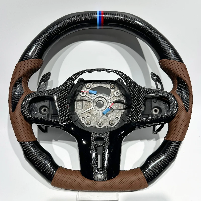 Custom carbon fiber steering wheel for BMW G series G11 G12 G20 G21 M3 G80 G81 M4 G82 G83 G30 G31 G32 G01