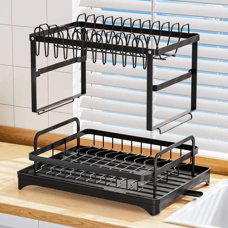 

New model Bowl rack, kitchen rack, countertop, bowl and chopsticks drain basket, pink bowl rack, drain storage rack.