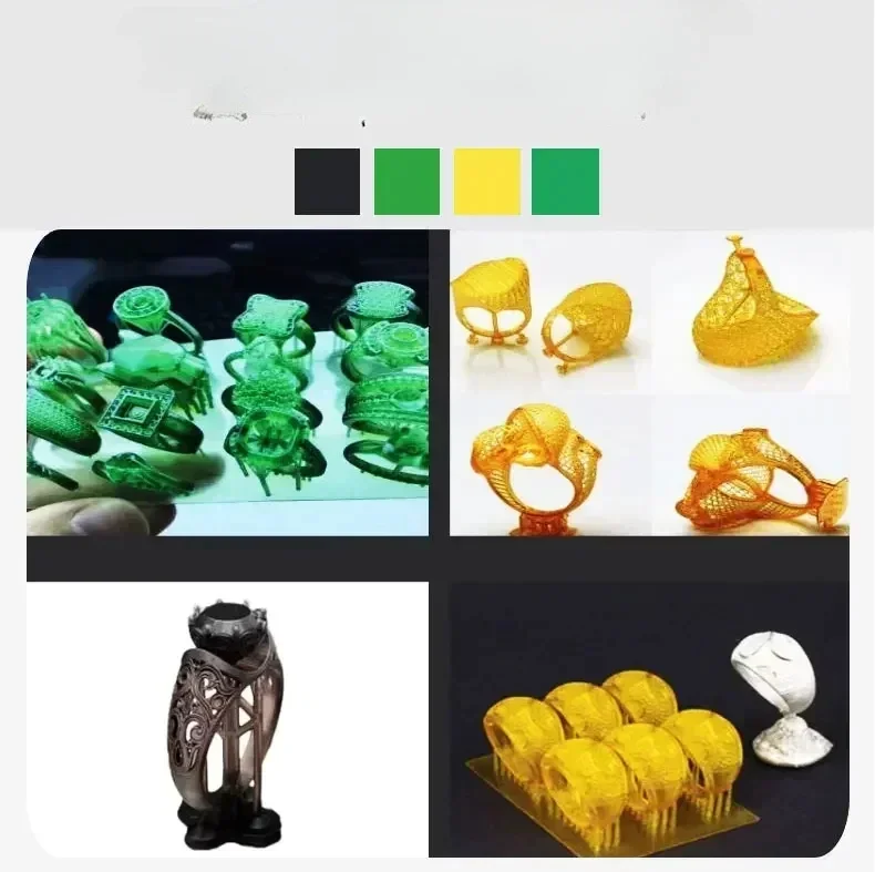 Casting Wax Resins Yellow Color Jewelry 3D Printer Castable Resins for LCD/DLP/SLA Printer