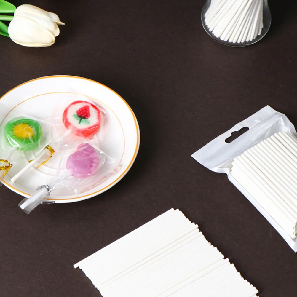 200 unidades de palitos de papel para hacer cake pops, palitos de chocolate DIY, palitos para bolas de pastel, herramientas de repostería para cocina