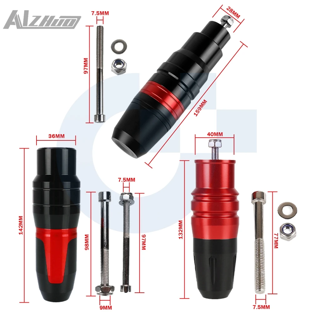 Motorcycle Accessories Exhaust Falling Protection Slider Crash Pad For YAMAHA FZ6R FZ 6 R 2009-2017-2016 2015 2014 2013 FZ-6R view 4