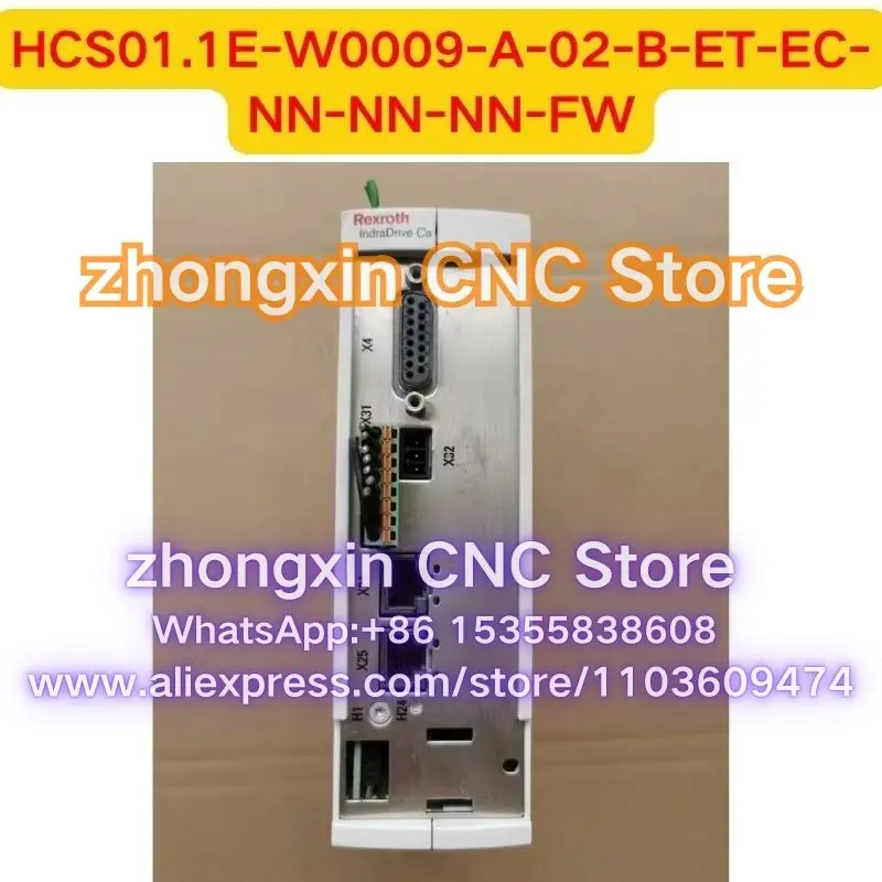Used HCS01.1E-W0009-A-02-B-ET-EC-NN-NN-NN-FW Servo drive Function test OK