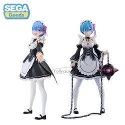 In Stock SEGA Original FIGURIZM（FZ）Re: Zero Starting Life in Another World Rem Anime Figure Toys for Model Ornaments Kids Gift