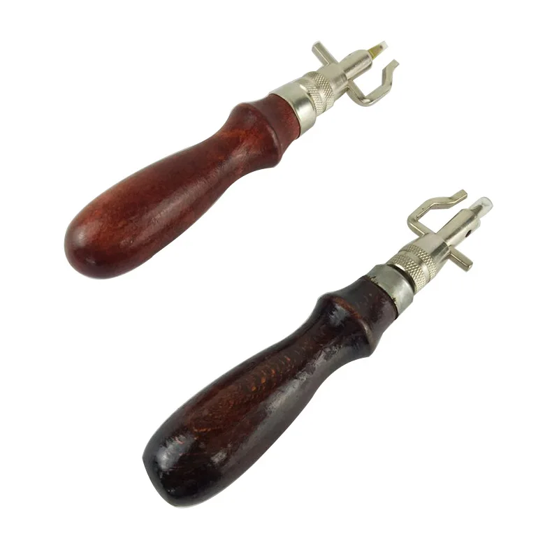 Leather Craft Stitching Groover Skiving Edger Beveler Leather Working  Ditch Slotting Tool Trencher Chamfer Sideline Trimmer