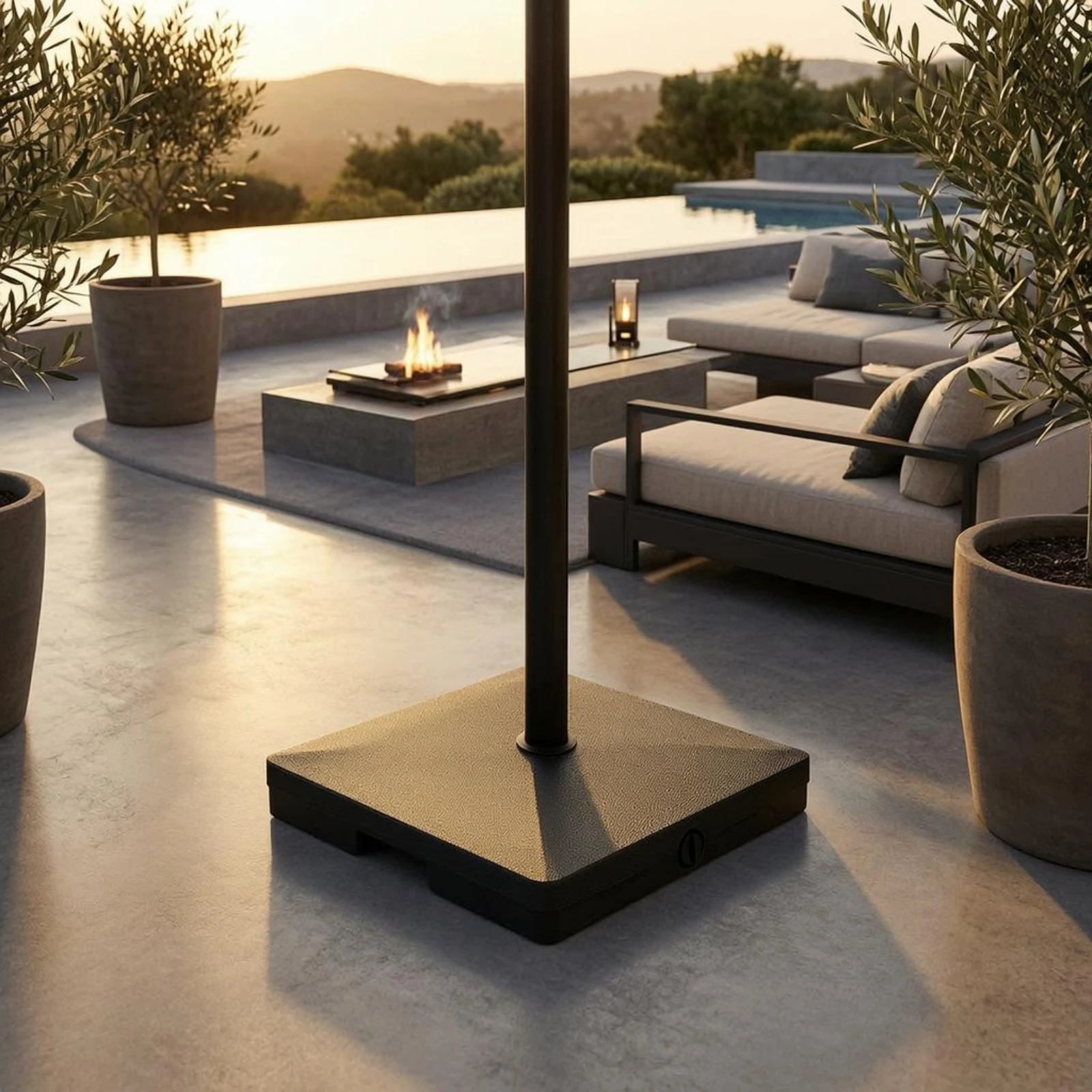 Patio Umbrella Base Caster Wheels Fillable Umbrella Base Outdoor Gear Mounting Hardware Black