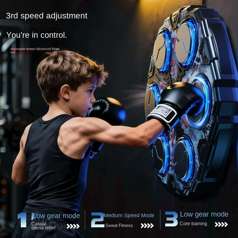 New Smart Music Boxing Machine Adult/Children Sports Fitness Boxing Trainer Home Exercise Response Training Boxing Wall Target