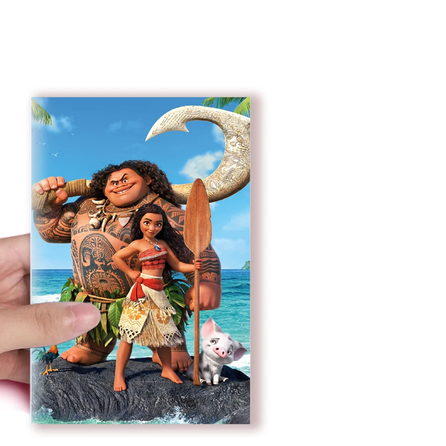 A5 Notebook Disney - Moana - Cartoon Vaiana Princess Dress COSPLAY Note Book Writing Memo Journal Kids Stationery Girl Gifts