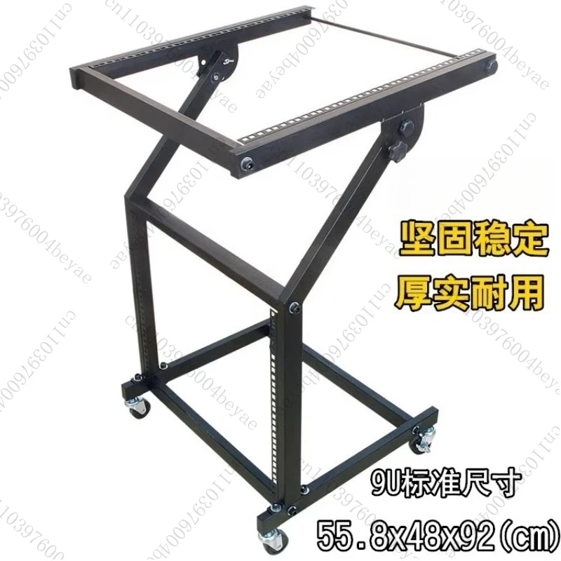 Equipamento profissional para dj, suporte para misturador, amplificador, rack, rolo, dispositivo de áudio móvel 12u/9u