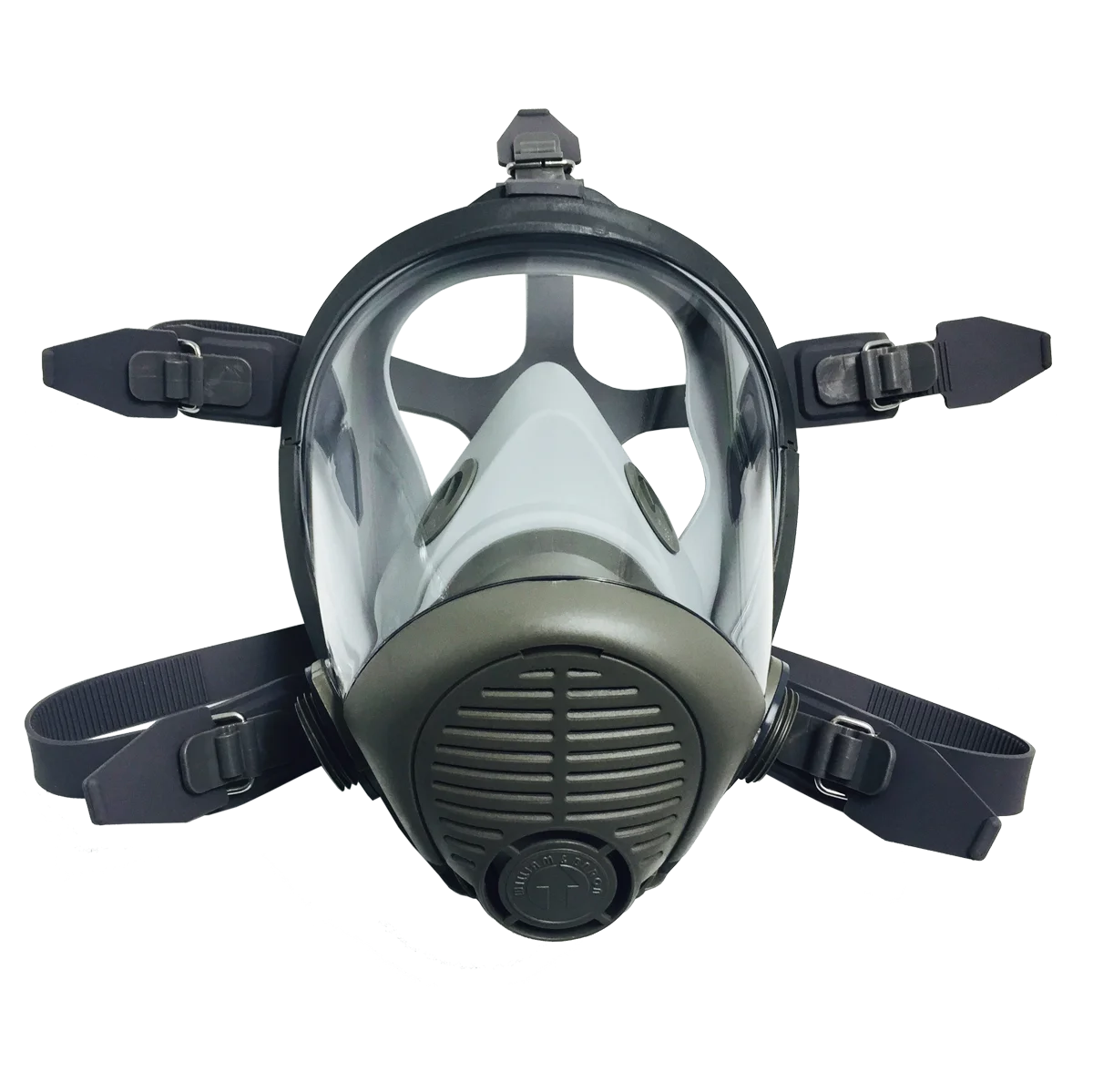 Ayon High-Precision Anti Gas Full Face Silicon Gas Mask For Firemen With Dual Tool Filter Connector For Firefighting Painting